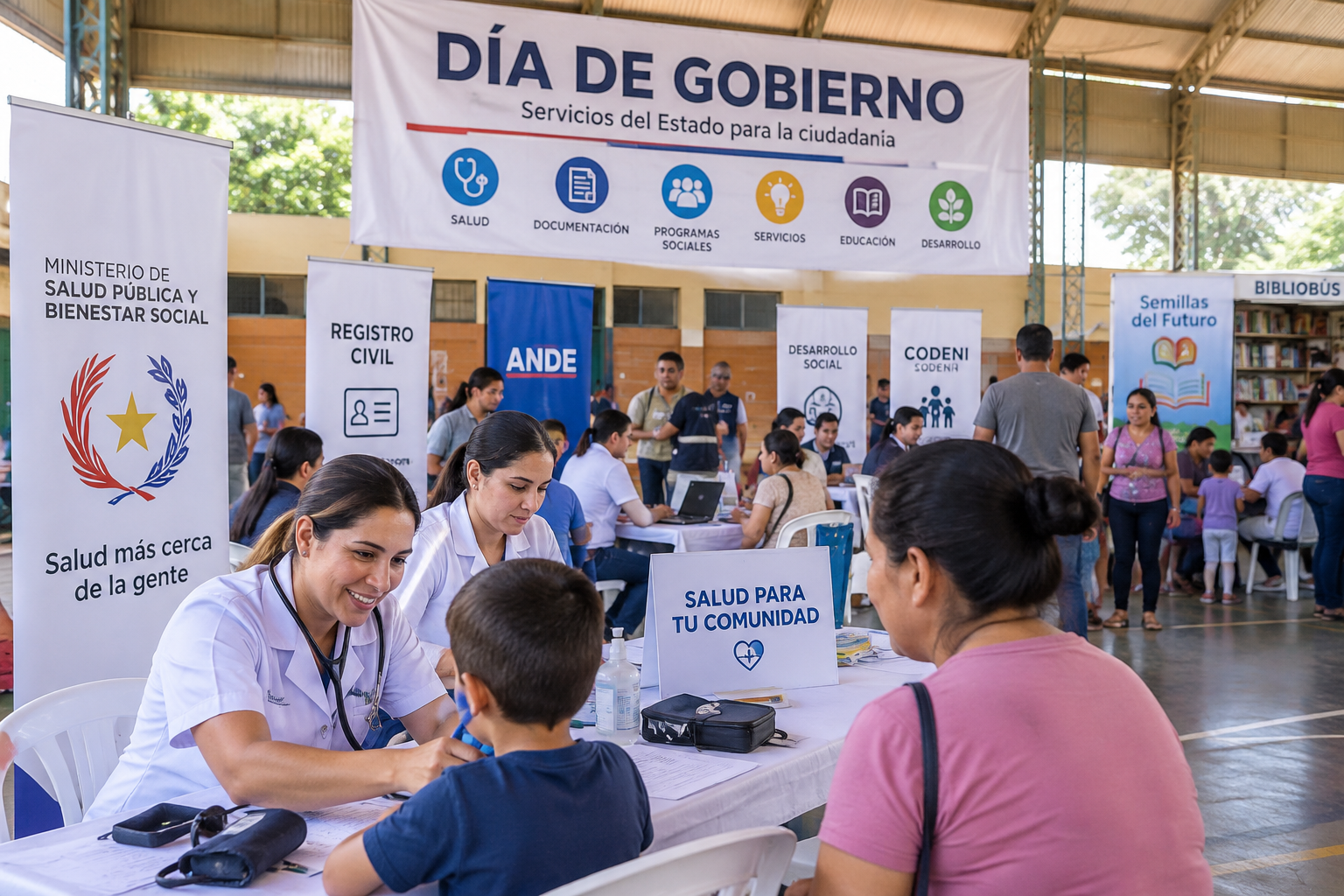 Die Unidad de Salud de la Familia in San Juan del Paraná gehört zu den Einrichtungen, die beim heutigen Día de Gobierno kostenlose Gesundheitsleistungen anbieten.