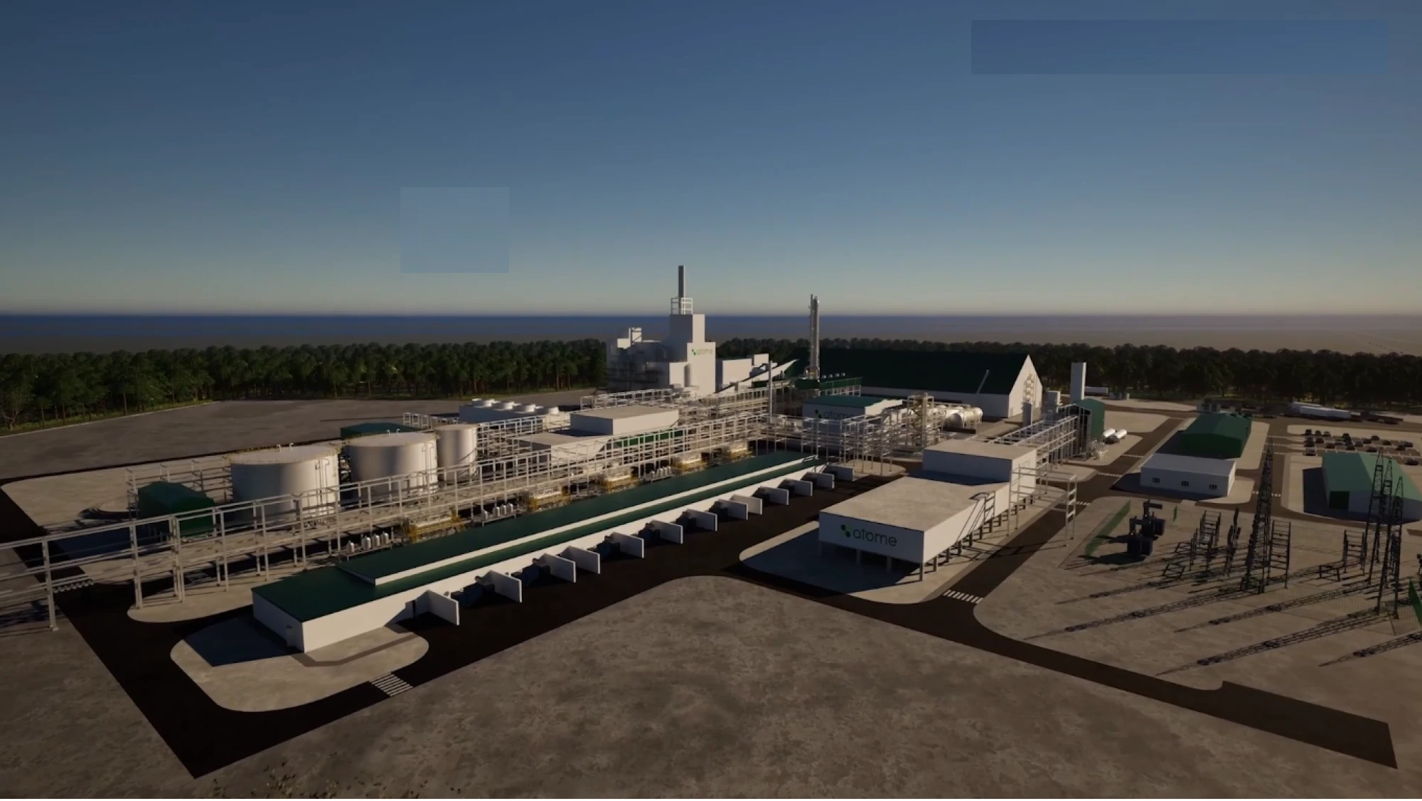 Geplanter Standort des ATOME-Projekts in Villeta. Das britische Unternehmen will dort mit paraguayischer Wasserkraft kohlenstoffarmen Dünger produzieren. Nach dem Streit über langfristige Strompreise hat ATOME Paraguay nun offiziell über einen Investitionsstreit informiert.
