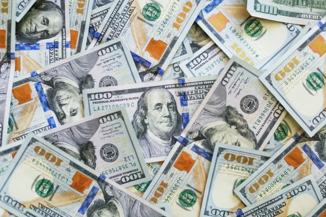 Nahaufnahme einer 100-US-Dollar-Banknote